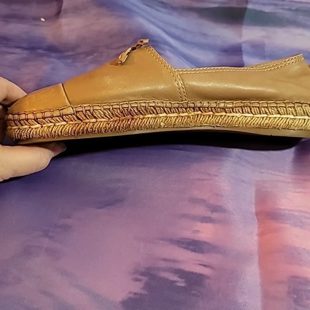 Prada Espadrilles With Bow - Beige Leather Size EU 37.5